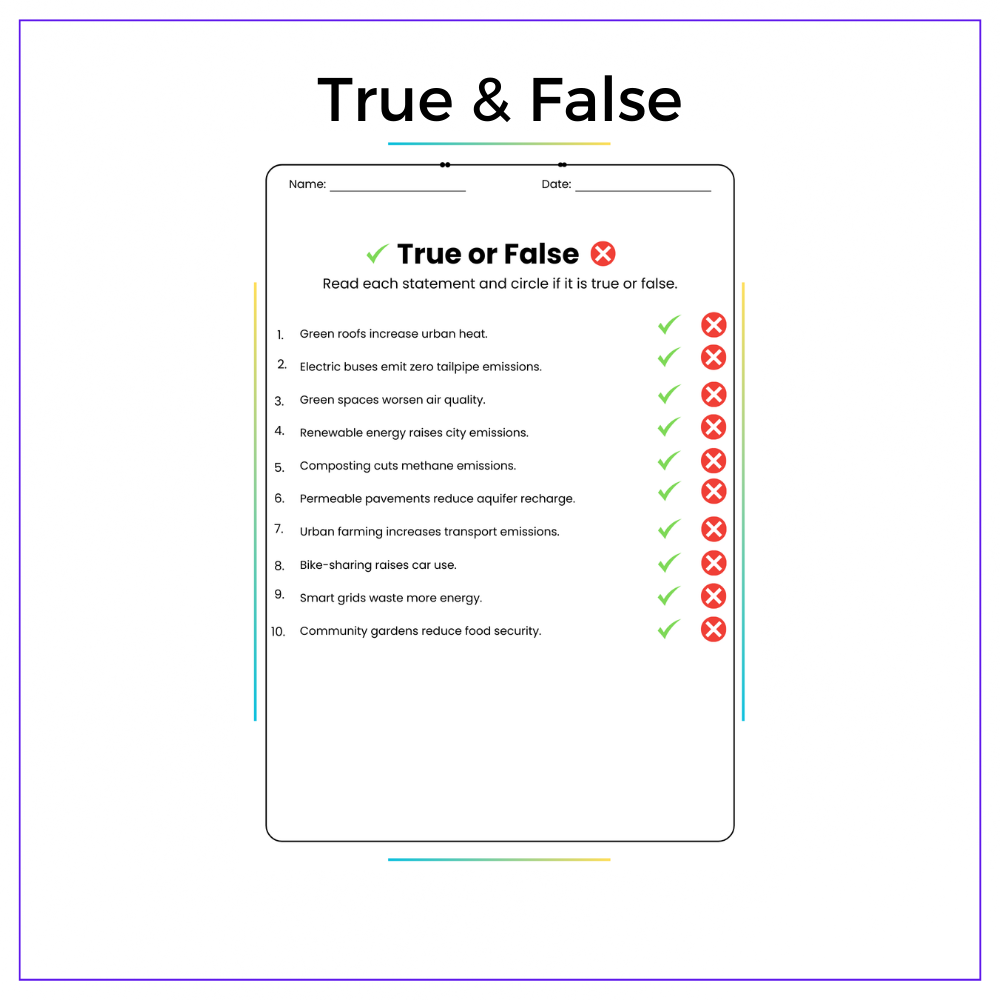Sustainable Cities Worksheet - Image 6