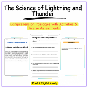 Lightning & Thunder Worksheet