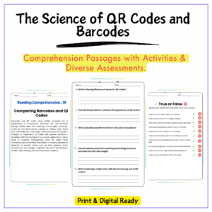 QR Codes & Barcodes Worksheet