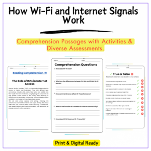 Wi-Fi Signals Worksheet
