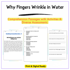 Wrinkled Fingers in Water Worksheet