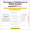 Rainforests & Weather Worksheet
