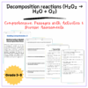 Decomposition Reactions Worksheet