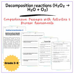 Decomposition Reactions Worksheet