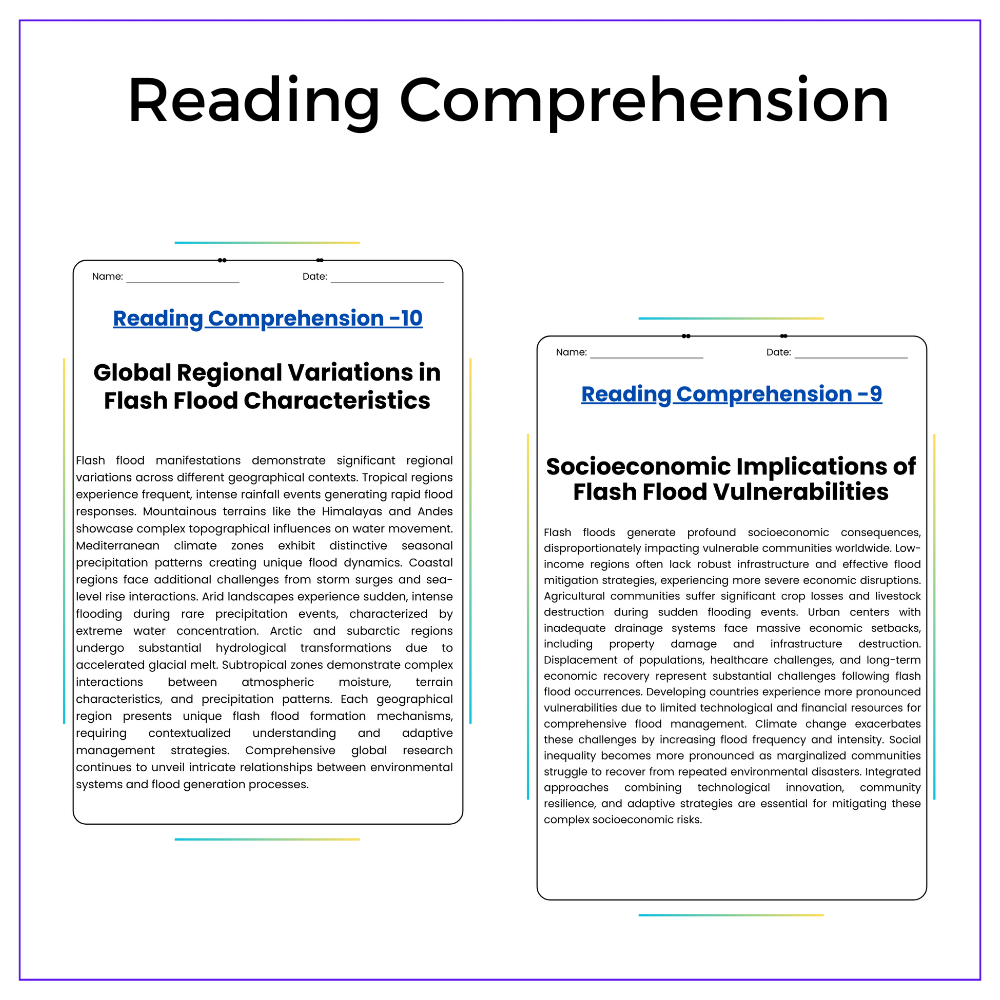 Flash Flood Causes Worksheet - Image 2