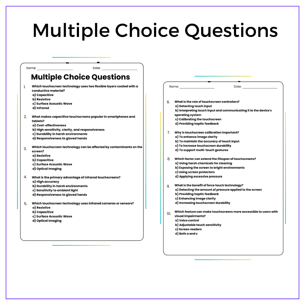 Touchscreen Science Worksheet - Image 3