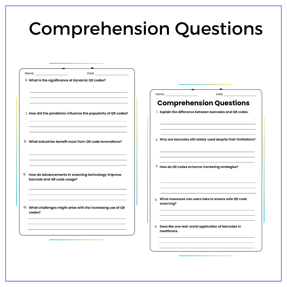QR Codes & Barcodes Worksheet - Image 5