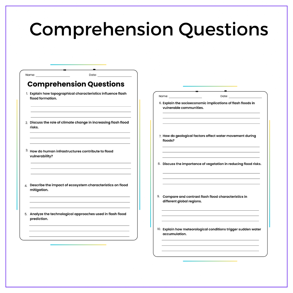 Flash Flood Causes Worksheet - Image 5