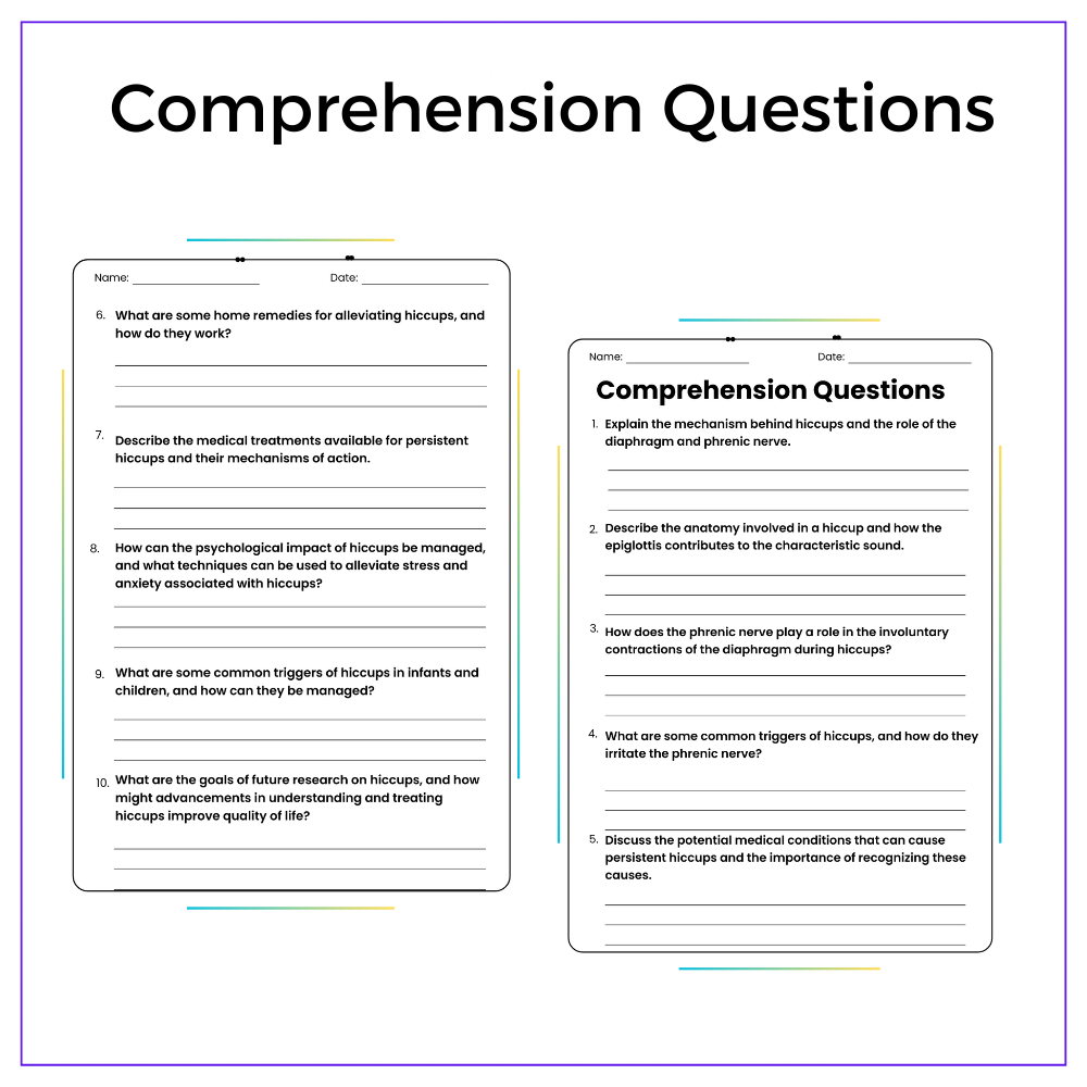 Hiccups Science Worksheet - Image 4